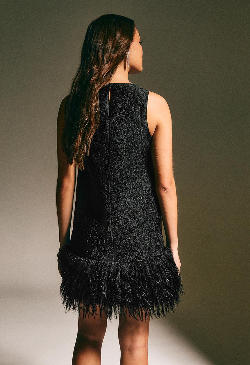 New Look - Go feather jacq mini  - black