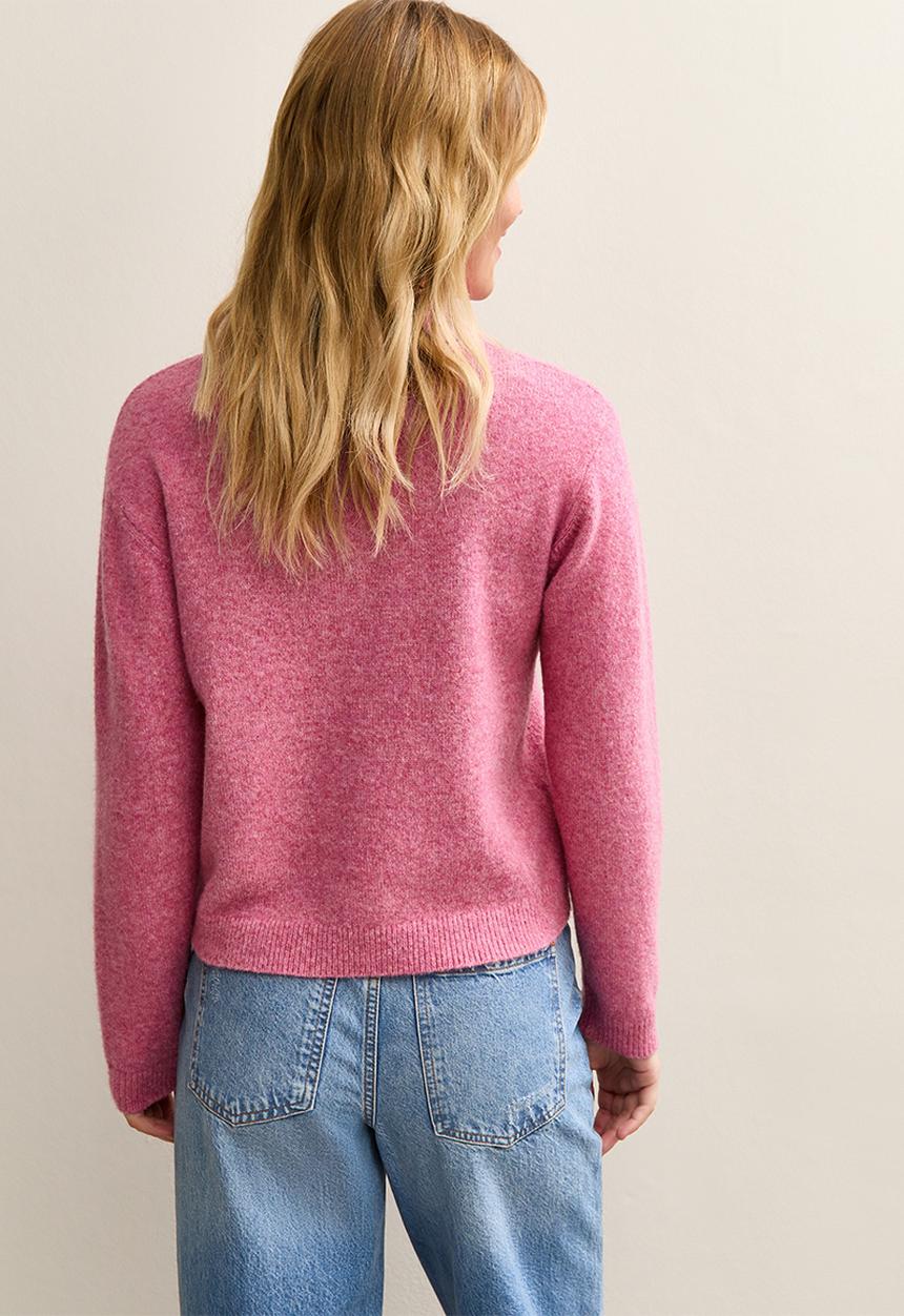 New Look - Henley polo - mid pink