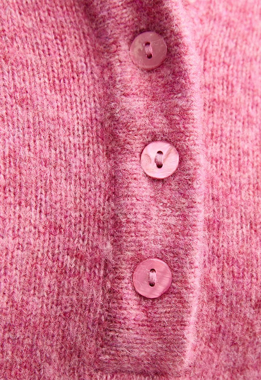 New Look - Henley polo - mid pink