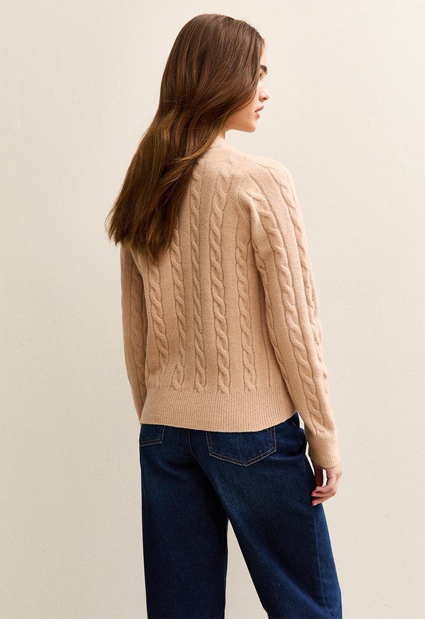 New Look - Cable jumper - camel