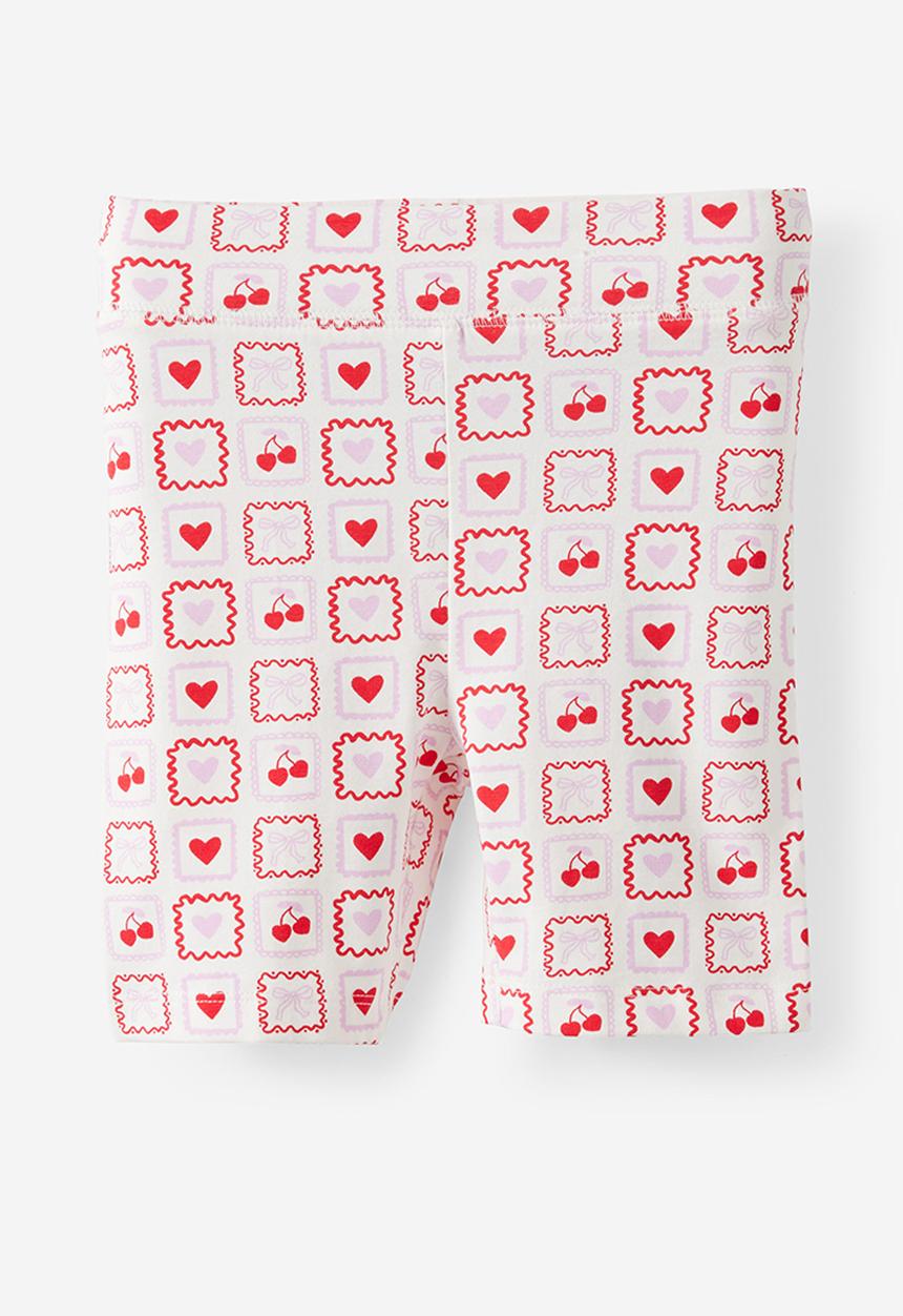 Cotton On - Hailey Bike Short - Vanilla/Love Print