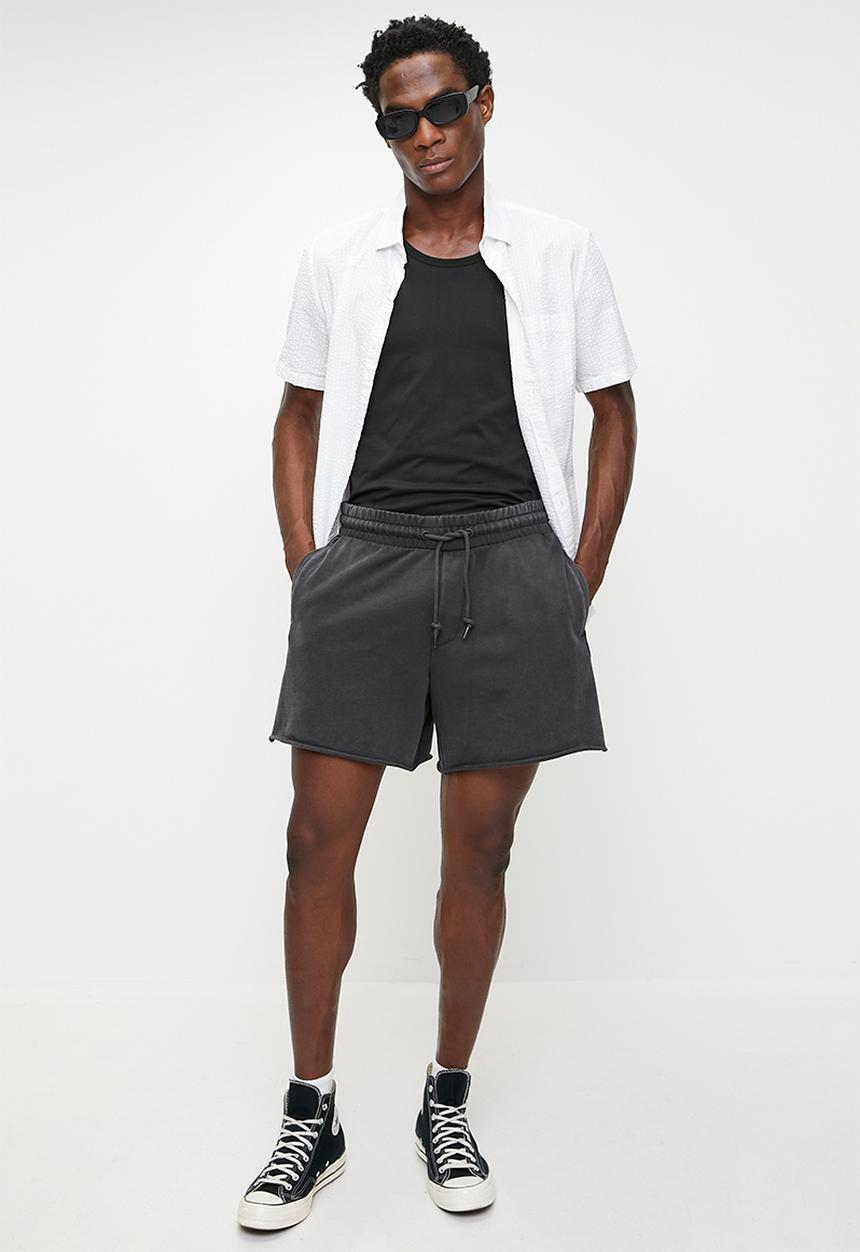 H&M - Relaxed fit shorts - black