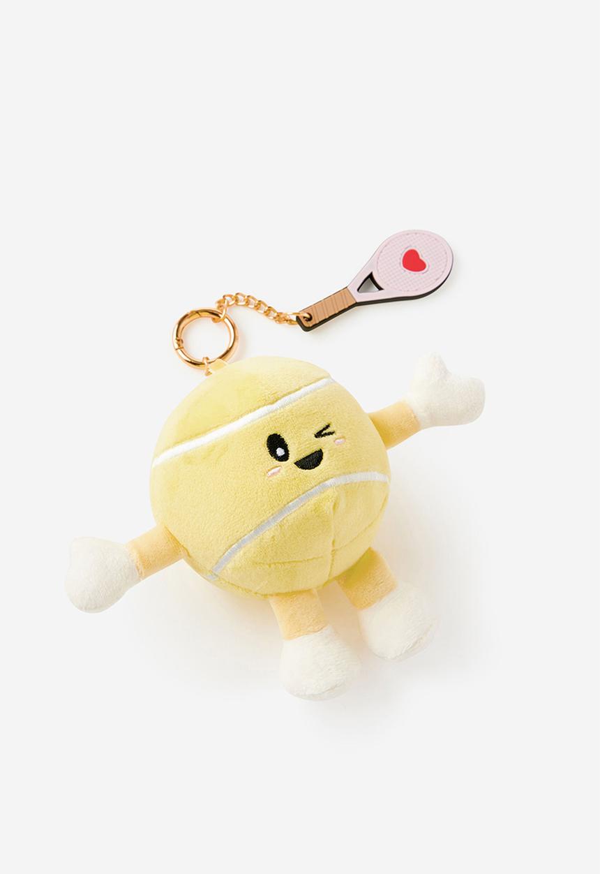 Cotton On - Brooklyn Bag Charm - Baby Yellow/Tennis Ball