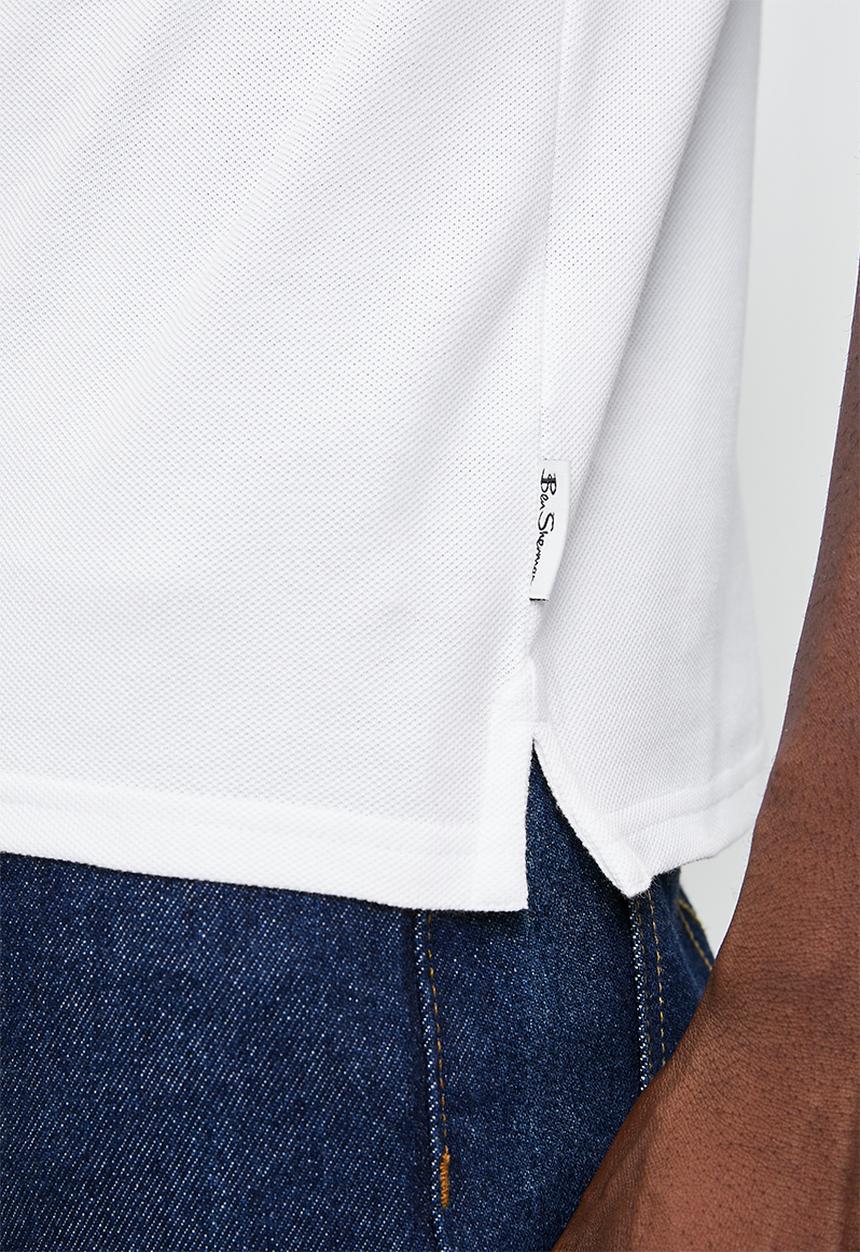 Ben Sherman - Ben Polo S/S - White1