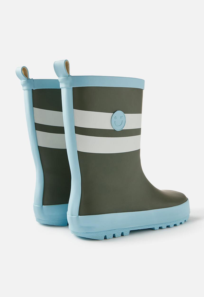 Cotton On - Kids rainboot - khaki green/dawn blue