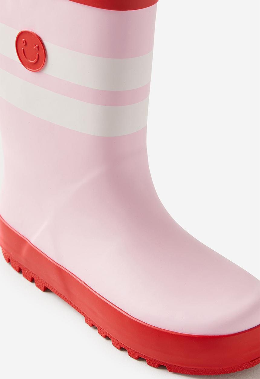Cotton On - Kids rainboot - blush pink/varsity red