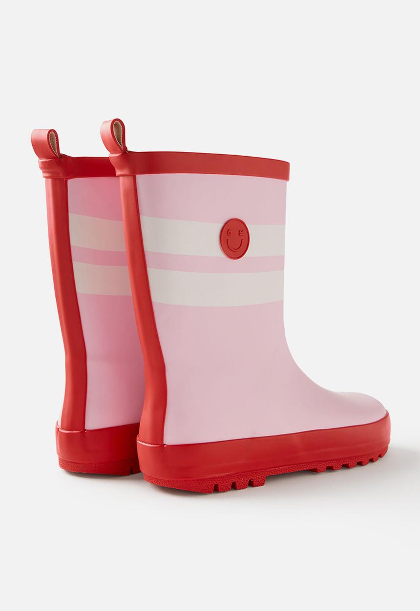 Cotton On - Kids rainboot - blush pink/varsity red