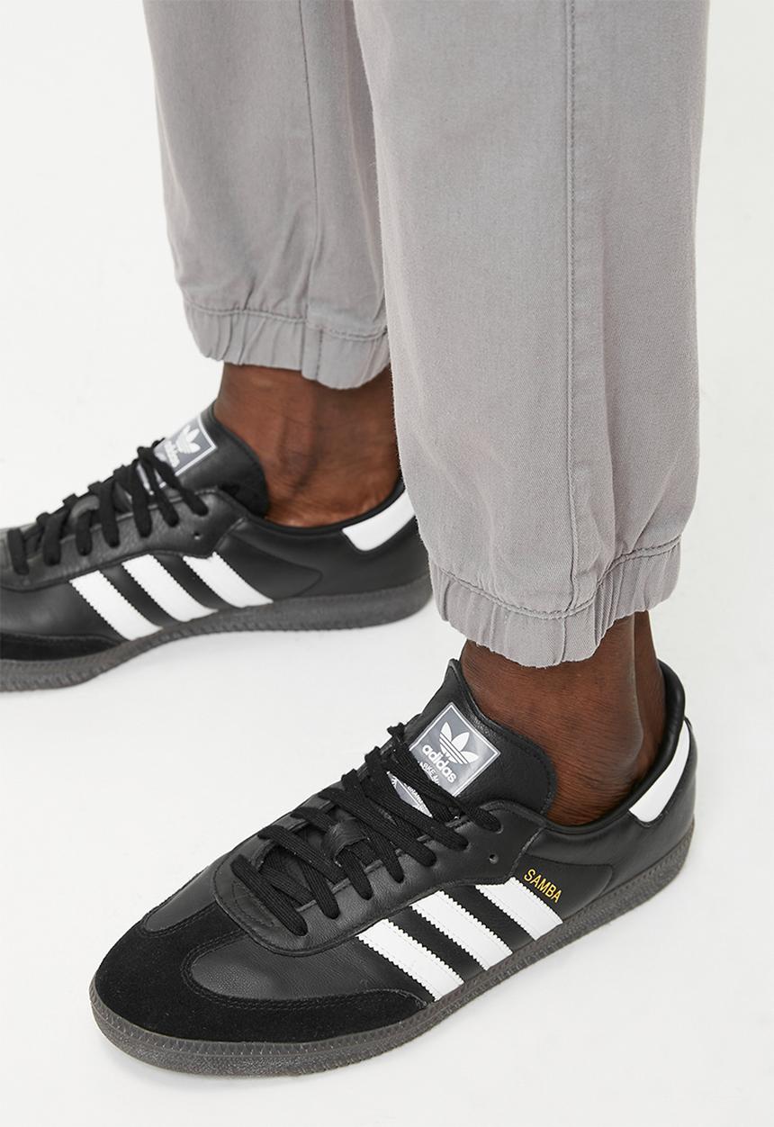Brave Soul - Cotton Twill Cuff Pant - Dark Grey