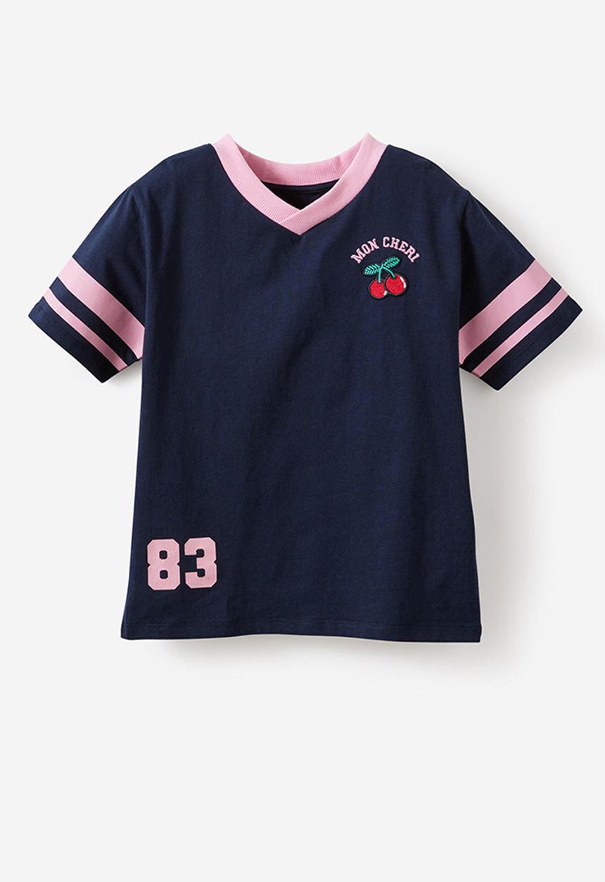 Cotton On - Livvy Lux Short Sleeve Tee - Squid Ink/Mon Cheri