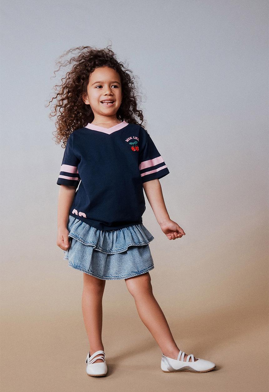 Cotton On - Livvy Lux Short Sleeve Tee - Squid Ink/Mon Cheri