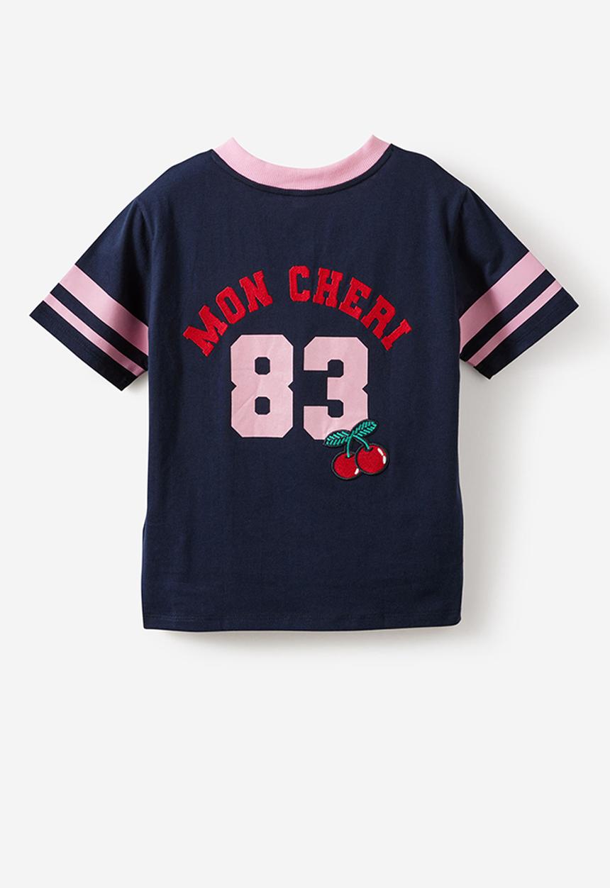 Cotton On - Livvy Lux Short Sleeve Tee - Squid Ink/Mon Cheri