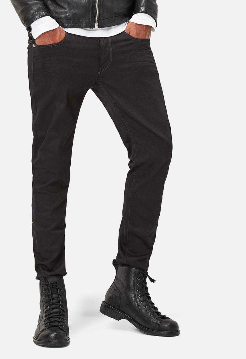 G-STAR - 3301 Slim - Raw Black Edington Stretch Denim