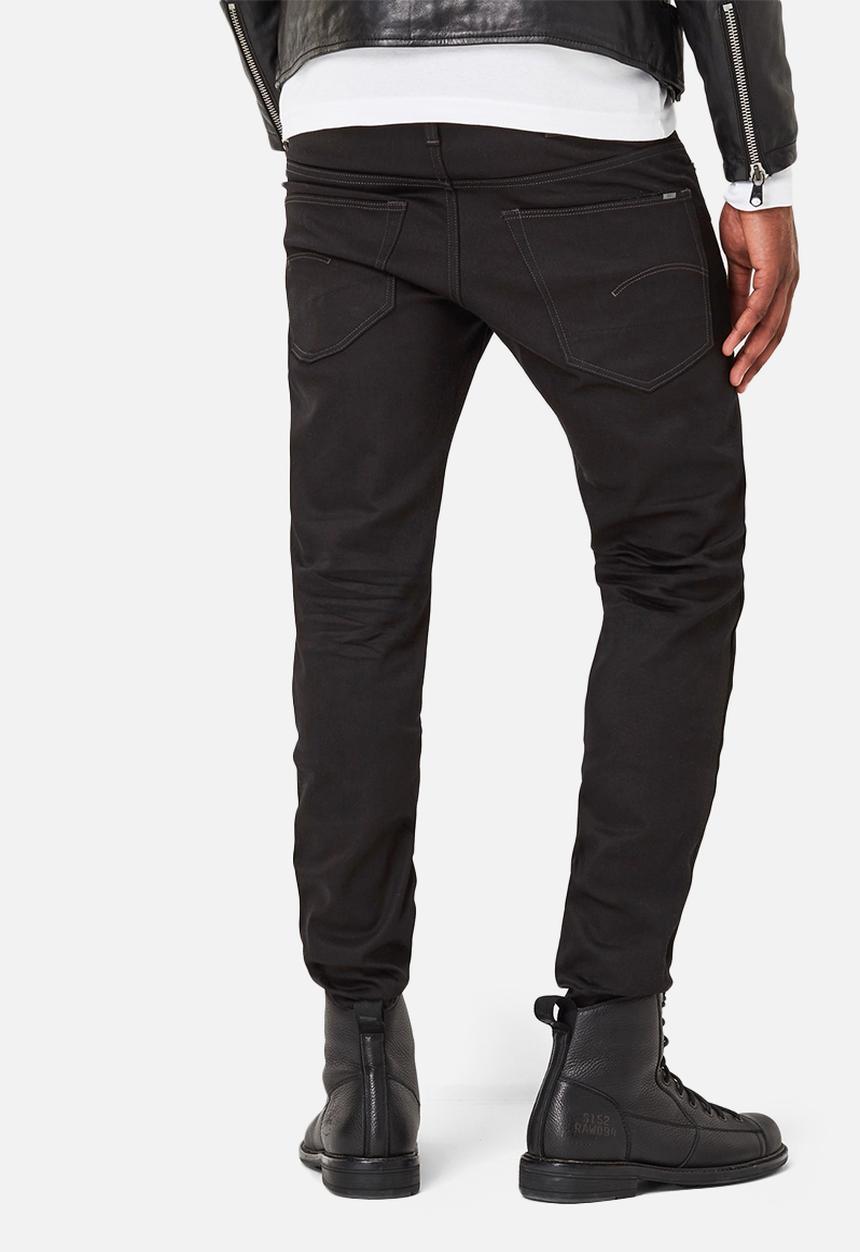 G-STAR - 3301 Slim - Raw Black Edington Stretch Denim