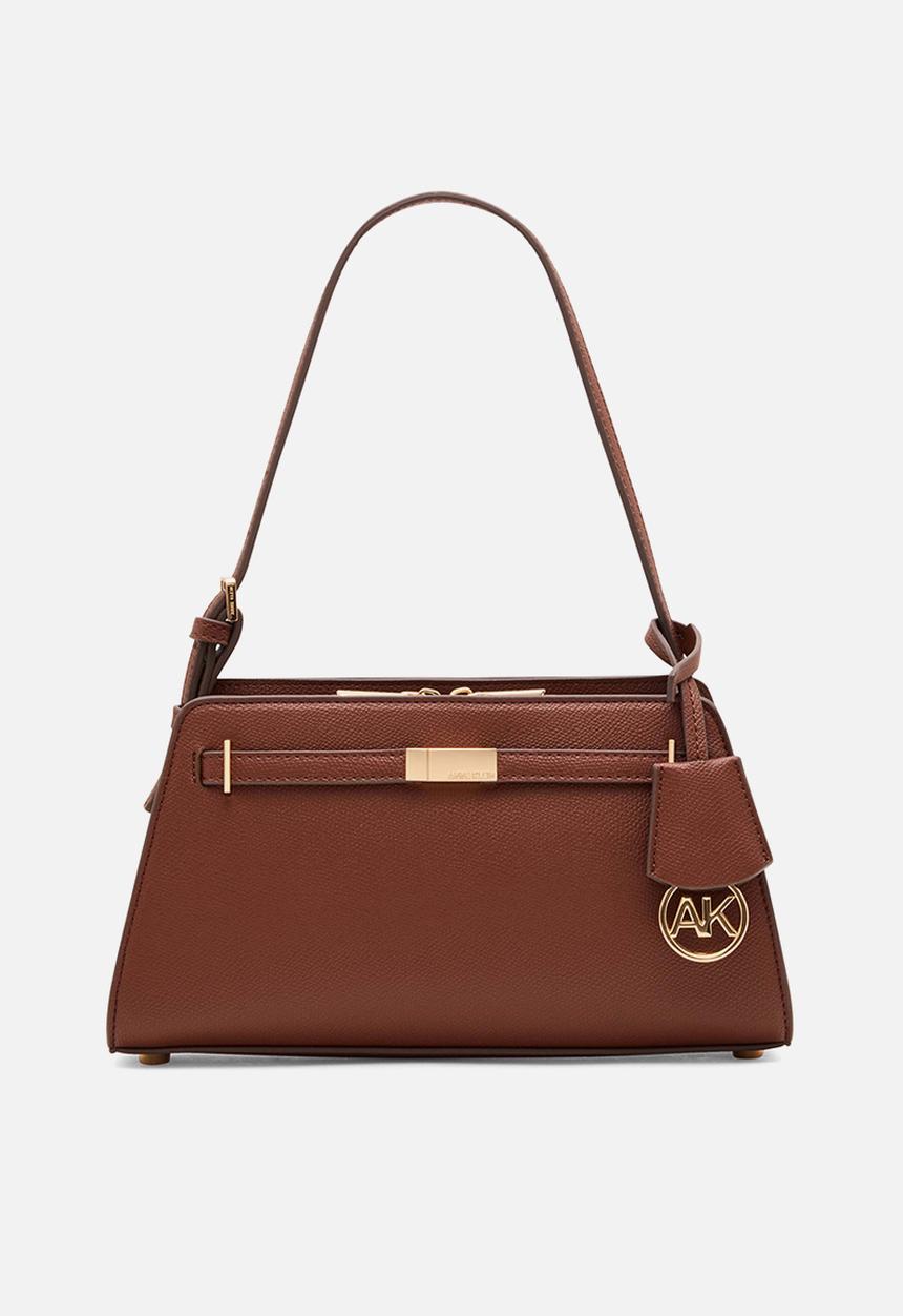 Anne Klein - Exclusive Belted Shoulder Bag - Walnut