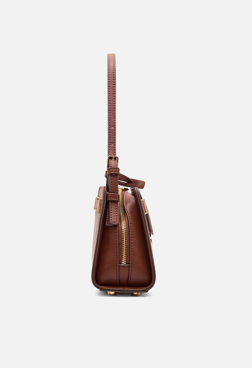 Anne Klein - Exclusive Belted Shoulder Bag - Walnut