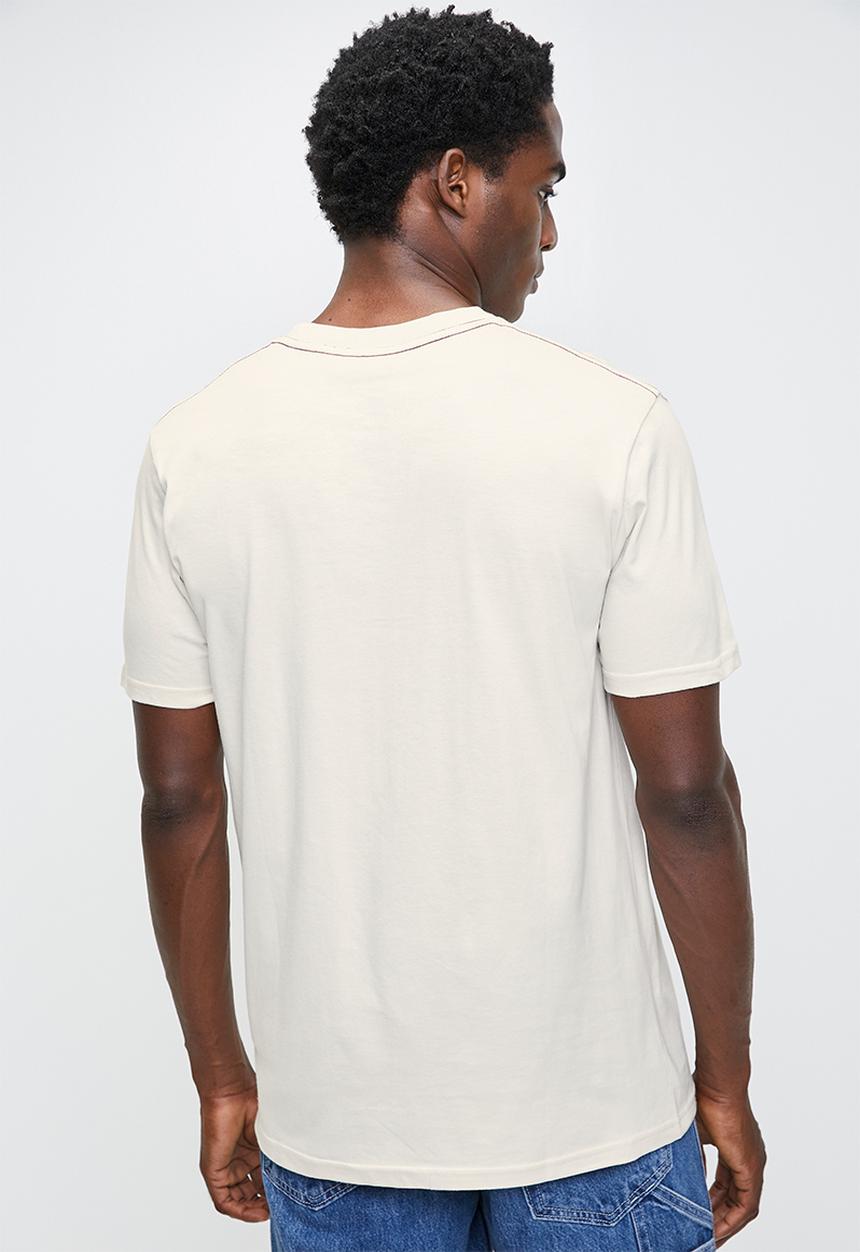 RVCA - Big Rvca Short sleeve Red Stitch - Ceramic & Burgundy Logo