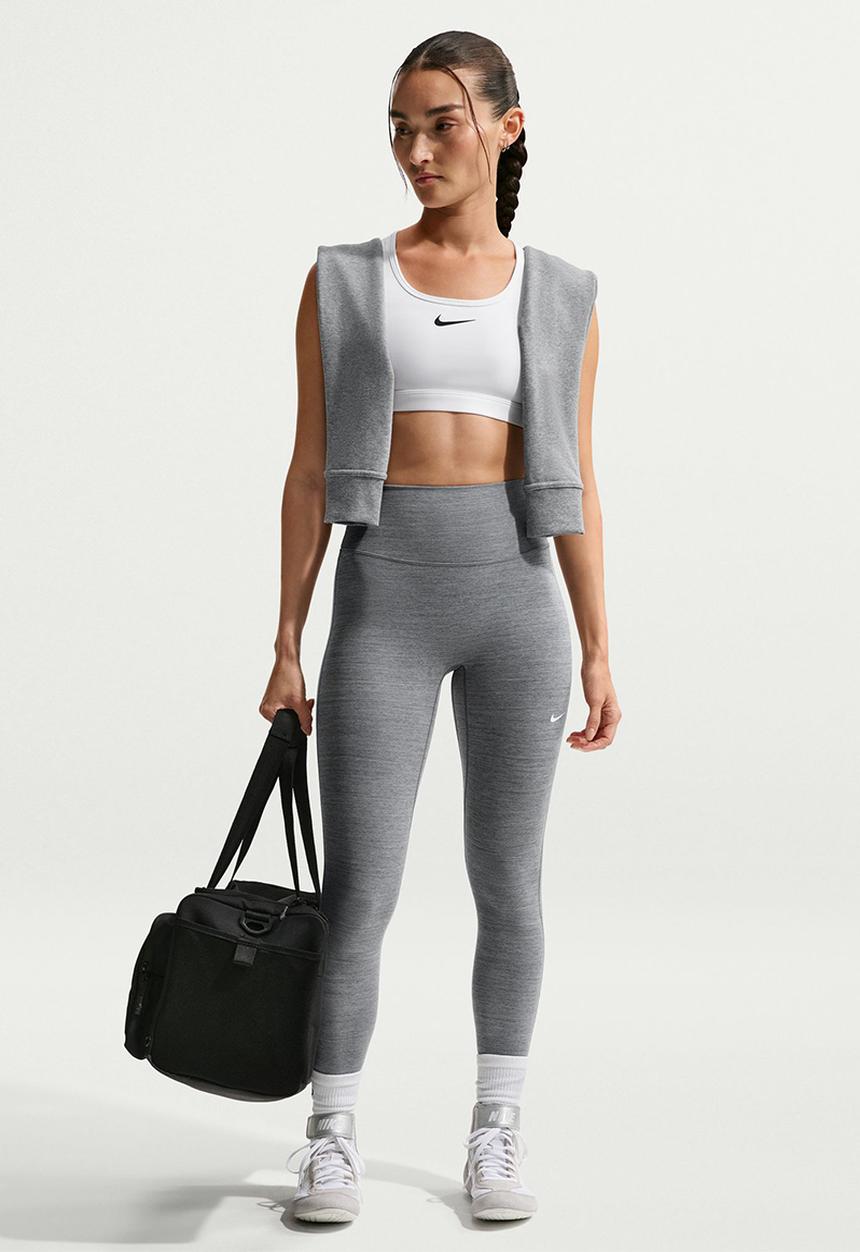 W Nk Df One Hr 7/8 Tight Useam - Smoke Grey/Htr/White