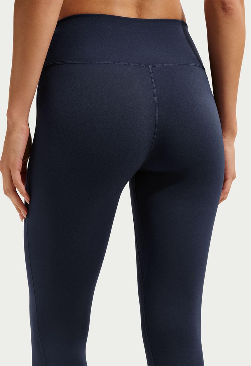 Nike - Nike One Women's High-Waisted 7/8 Leggings - Midnight Navy/White