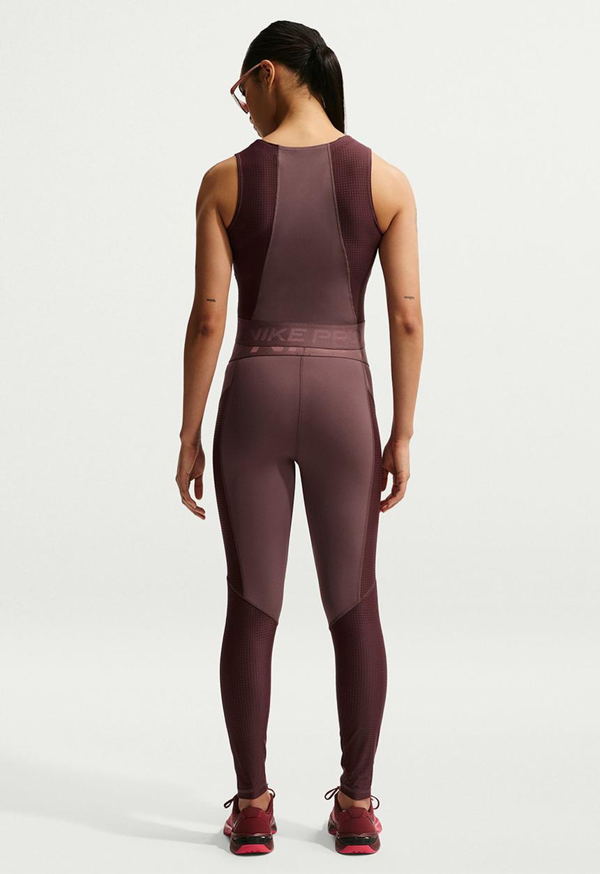 Nike - W Np Df Sculpt Hr 7/8 Tight Gg - Tattoo/Burgundy Crush/White