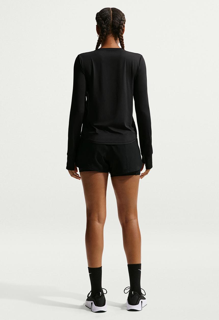 Nike - W Nk One Classic Df Ls Top - Black/White