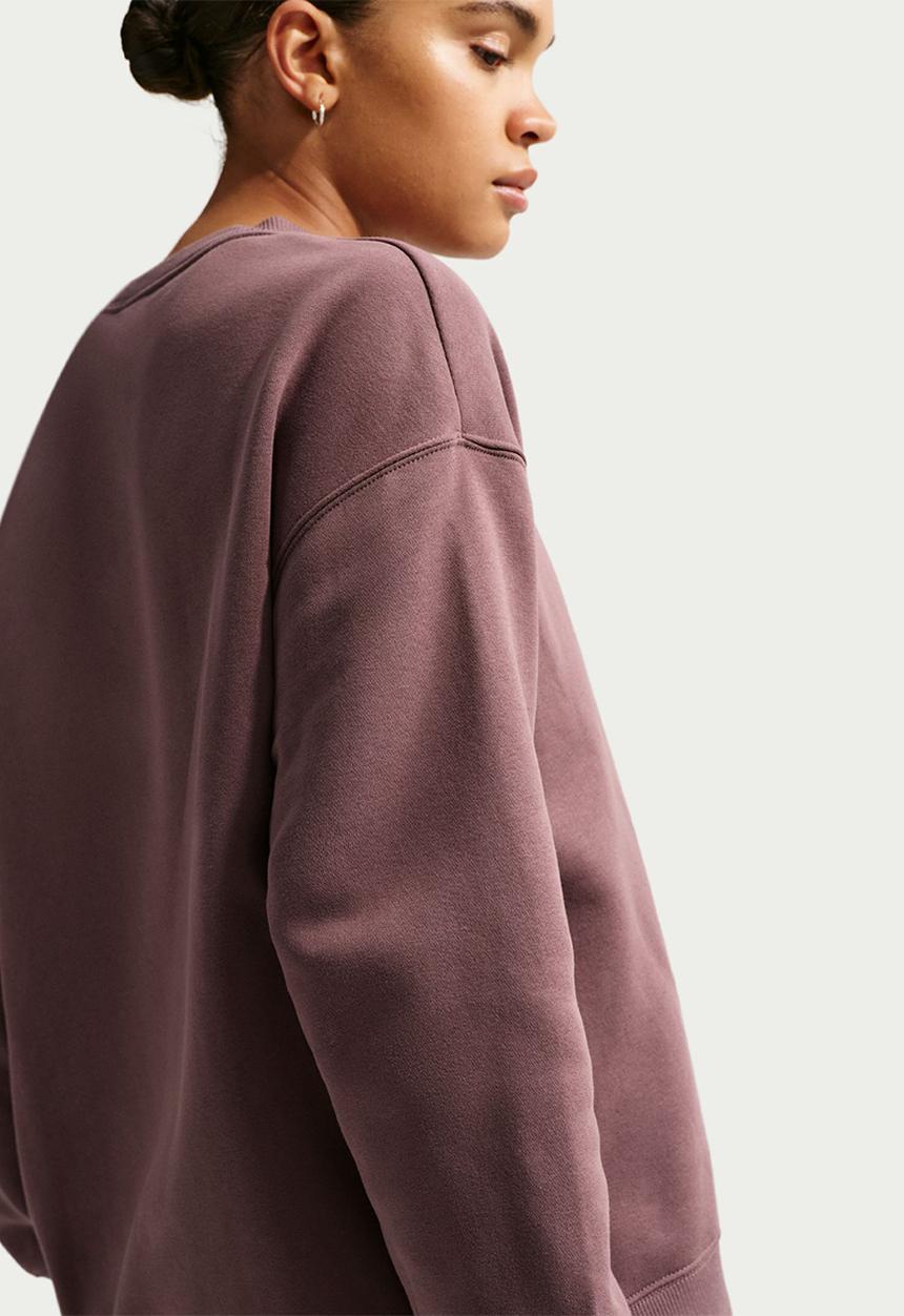 Nike - W Nsw Phnx Flc Os Long Crew - Tattoo/Sail
