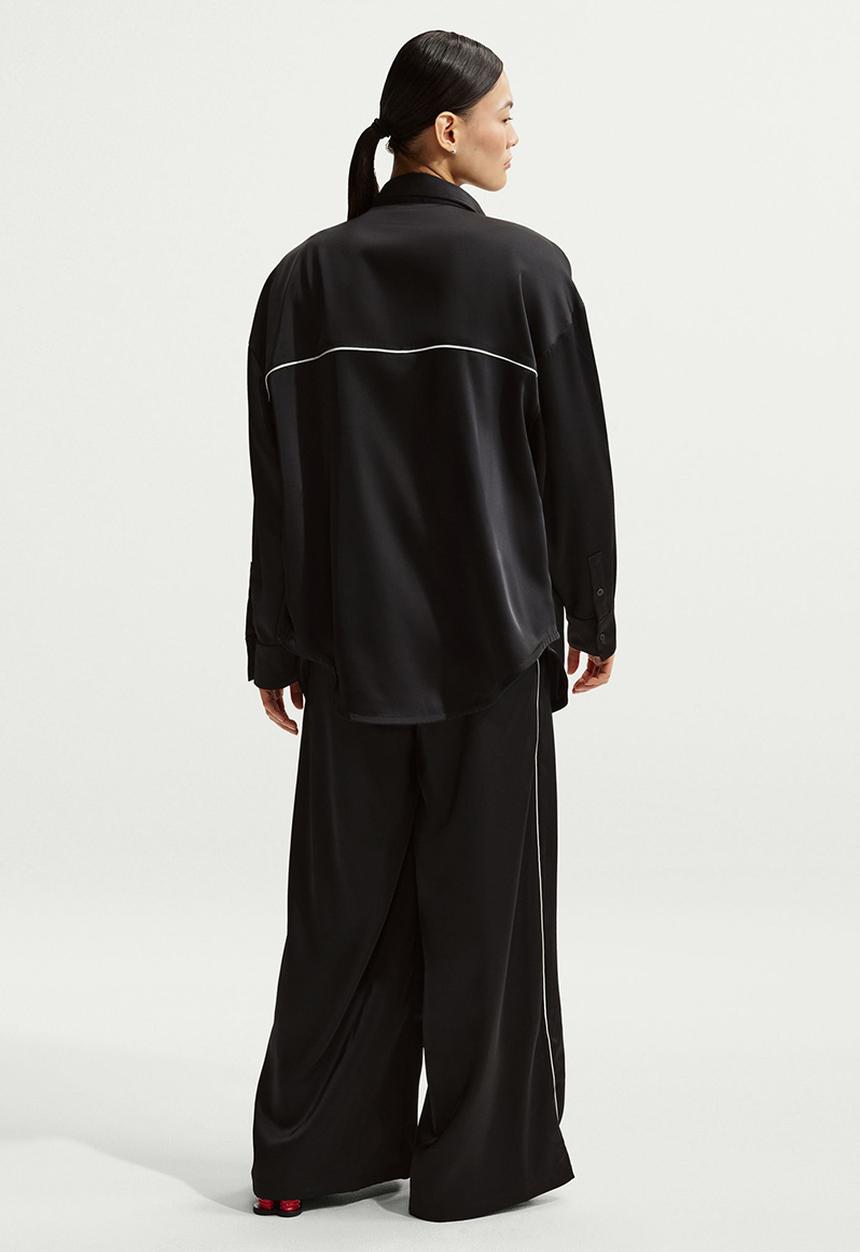 Nike - W Nsw Offln Wvn Stn Pant - Black/Sail