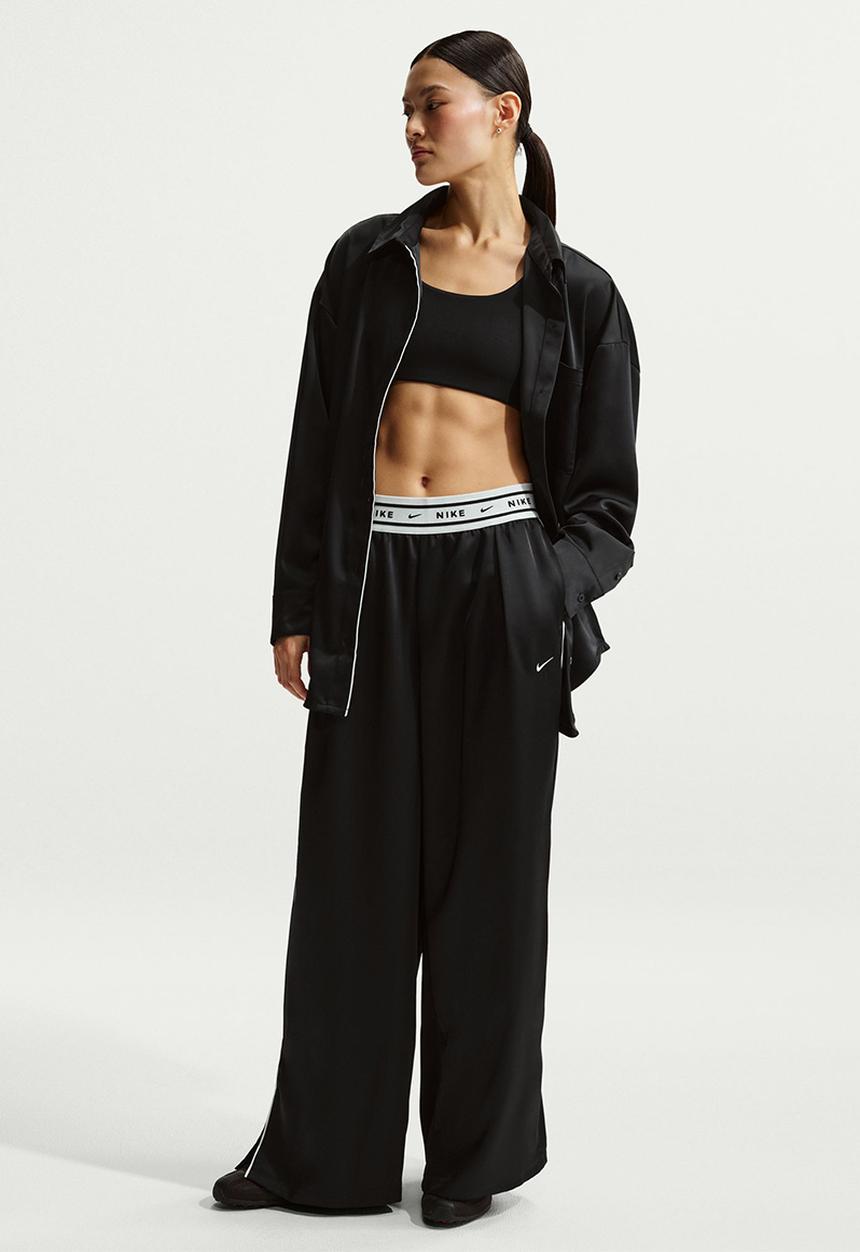 Nike - W Nsw Offln Wvn Stn Pant - Black/Sail