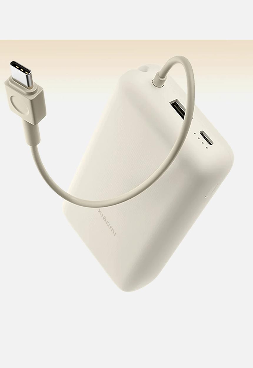 Xiaomi - Xiaomi 33W Power Bank 20000mAh (Integrated Cable) - Tan