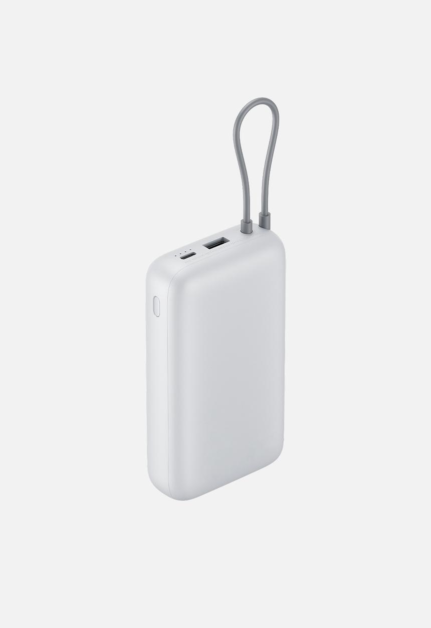 Xiaomi - Xiaomi Power Bank 20000mAh (Integrated Cable) - Light Grey