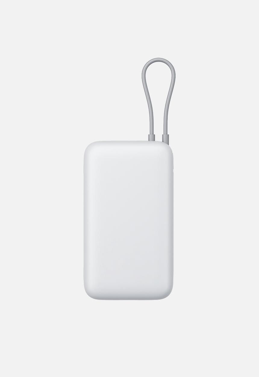Xiaomi - Xiaomi Power Bank 20000mAh (Integrated Cable) - Light Grey