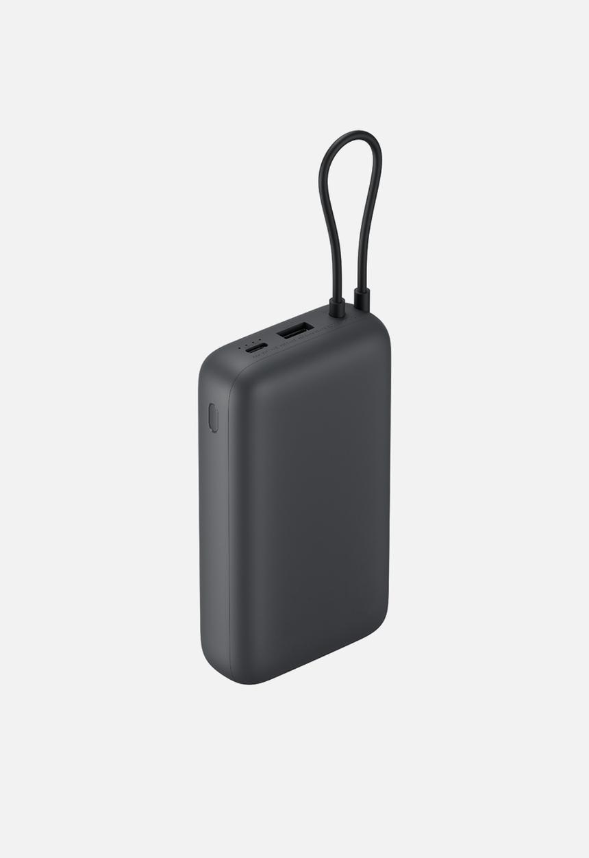 Xiaomi - Xiaomi Power Bank 20000mAh (Integrated Cable) - Dark Grey