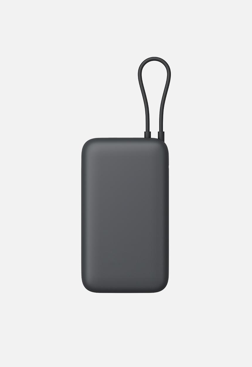 Xiaomi - Xiaomi Power Bank 20000mAh (Integrated Cable) - Dark Grey