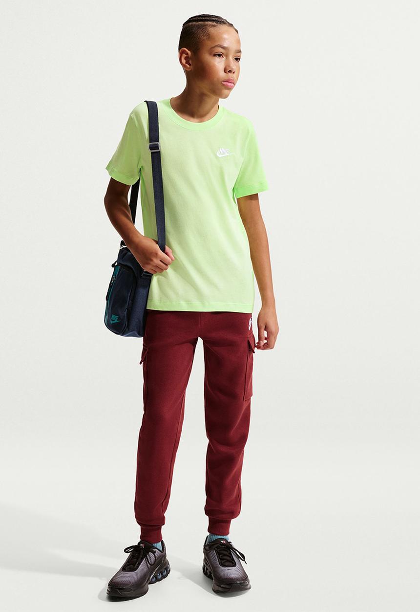 Nike - K nsw tee emb futura lbr - lt liquid lime