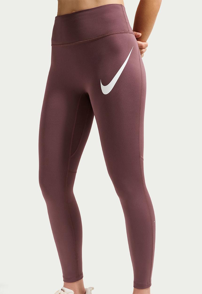 Nike - W Nk Df Tempo Hr 7/8 Tgt Swhbr - Tattoo/Reflective Silv/White
