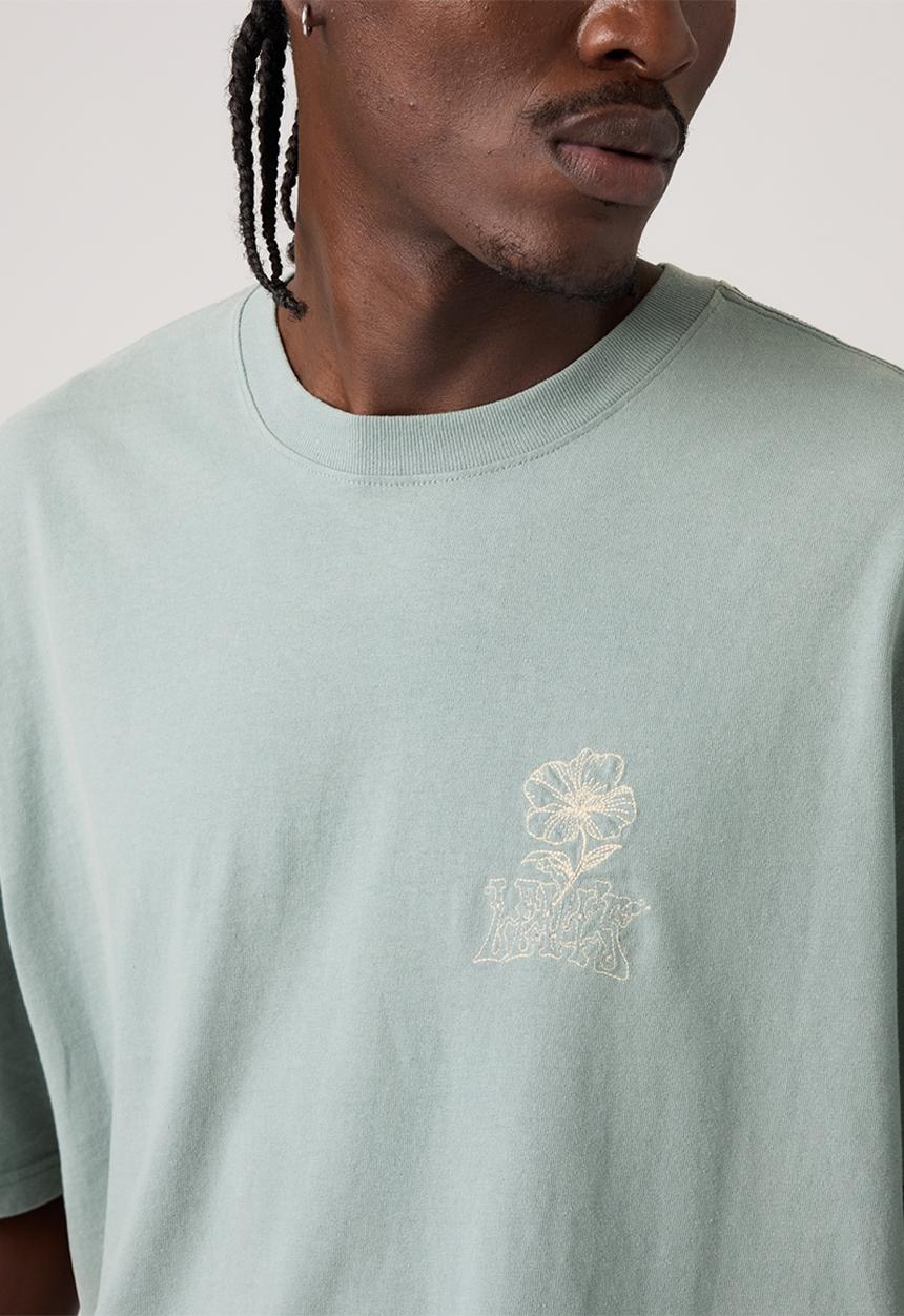 Levi’s® - HALF SLEEVE TEE - LEVIS TONAL SCRIPT FLORAL LEAD