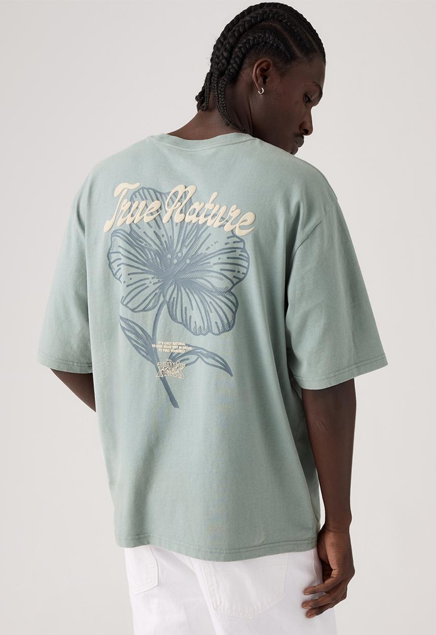 Levi’s® - HALF SLEEVE TEE - LEVIS TONAL SCRIPT FLORAL LEAD
