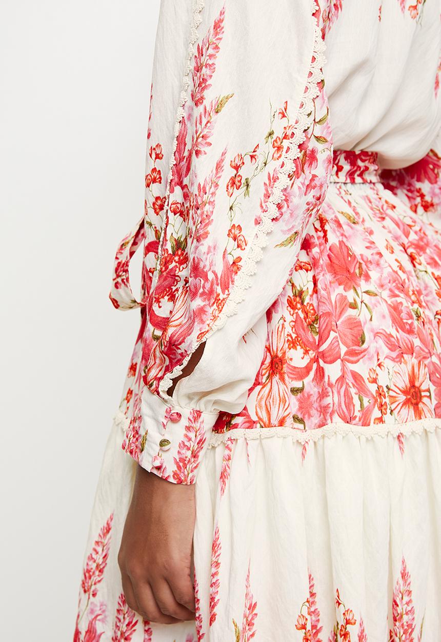 MILLA - Red floral mini dress - multi 
