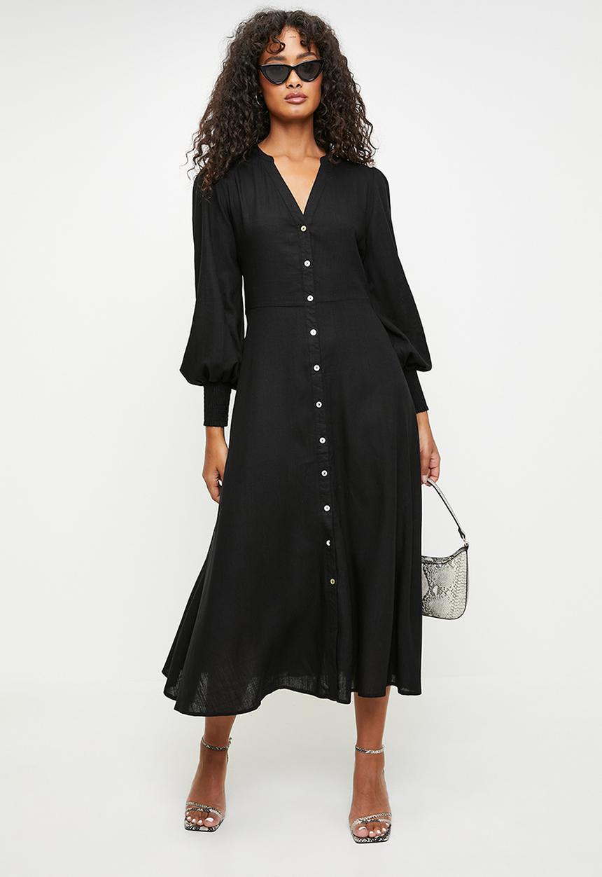 MILLA - Black Midi dress - black 