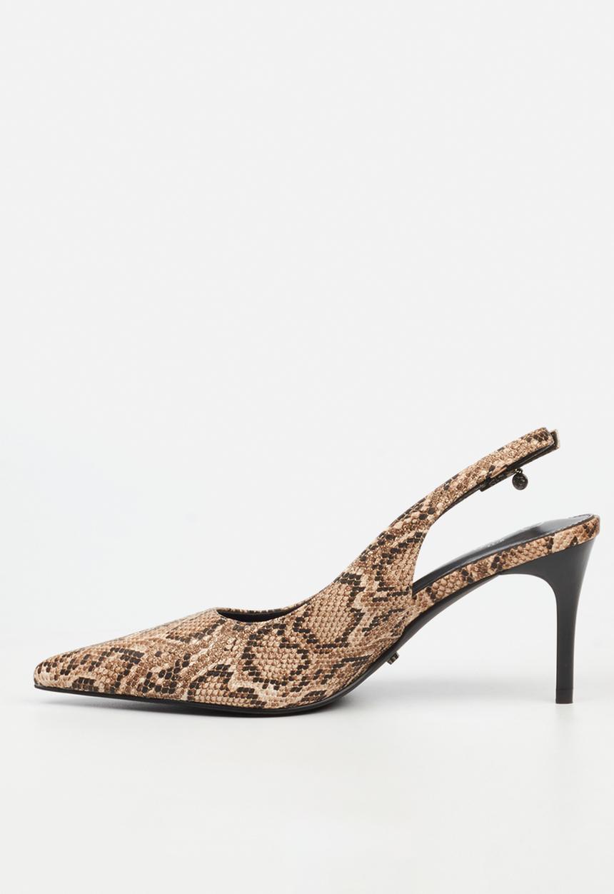Miss Black - Gallery 4 slingback heel - snake