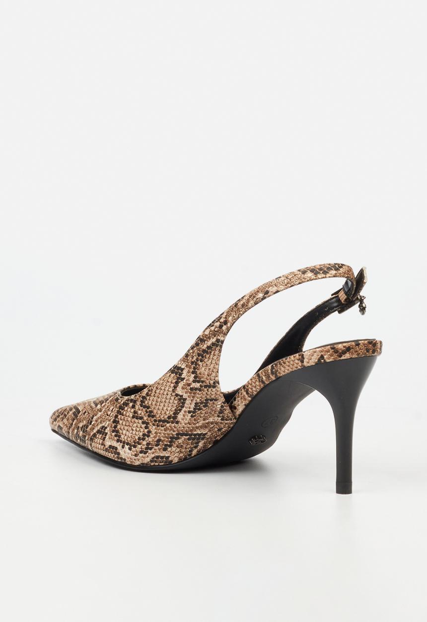 Miss Black - Gallery 4 slingback heel - snake