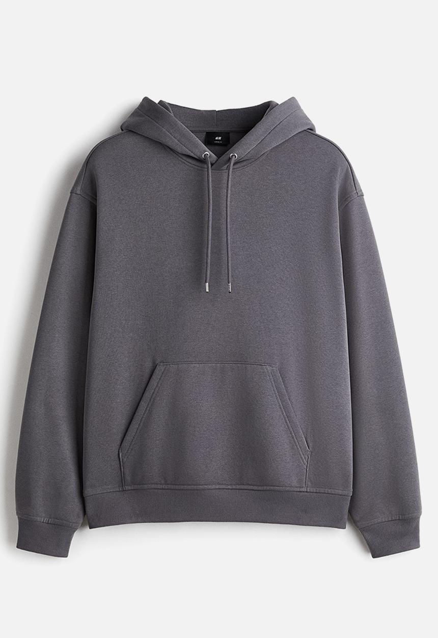 H&M - Loose fit hoodie - dark grey