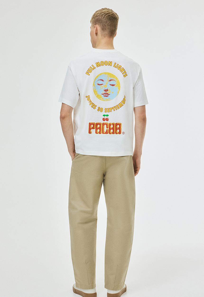 H&M - Loose fit T-shirt - white/pacha