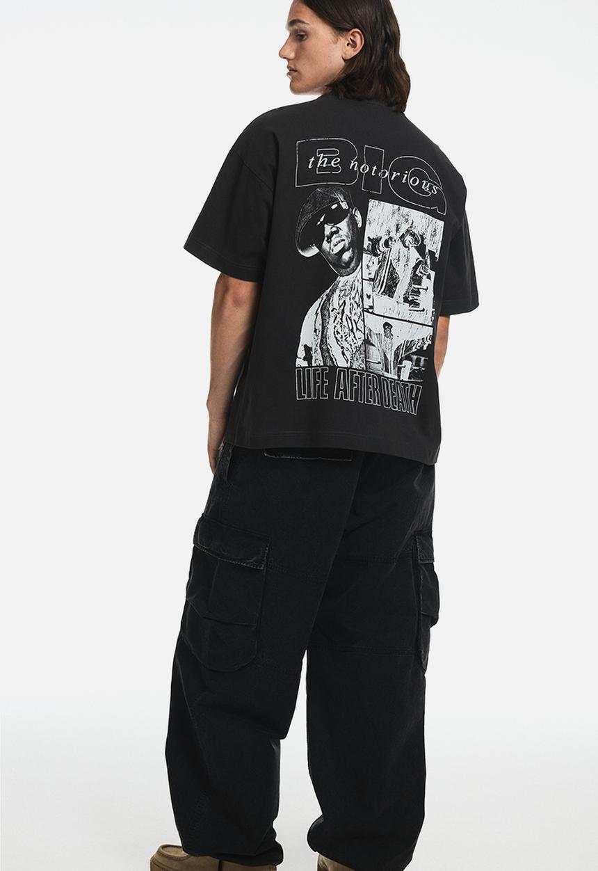 Oversized fit t-shirt - black/the notorious b.i.g. - 1159823075