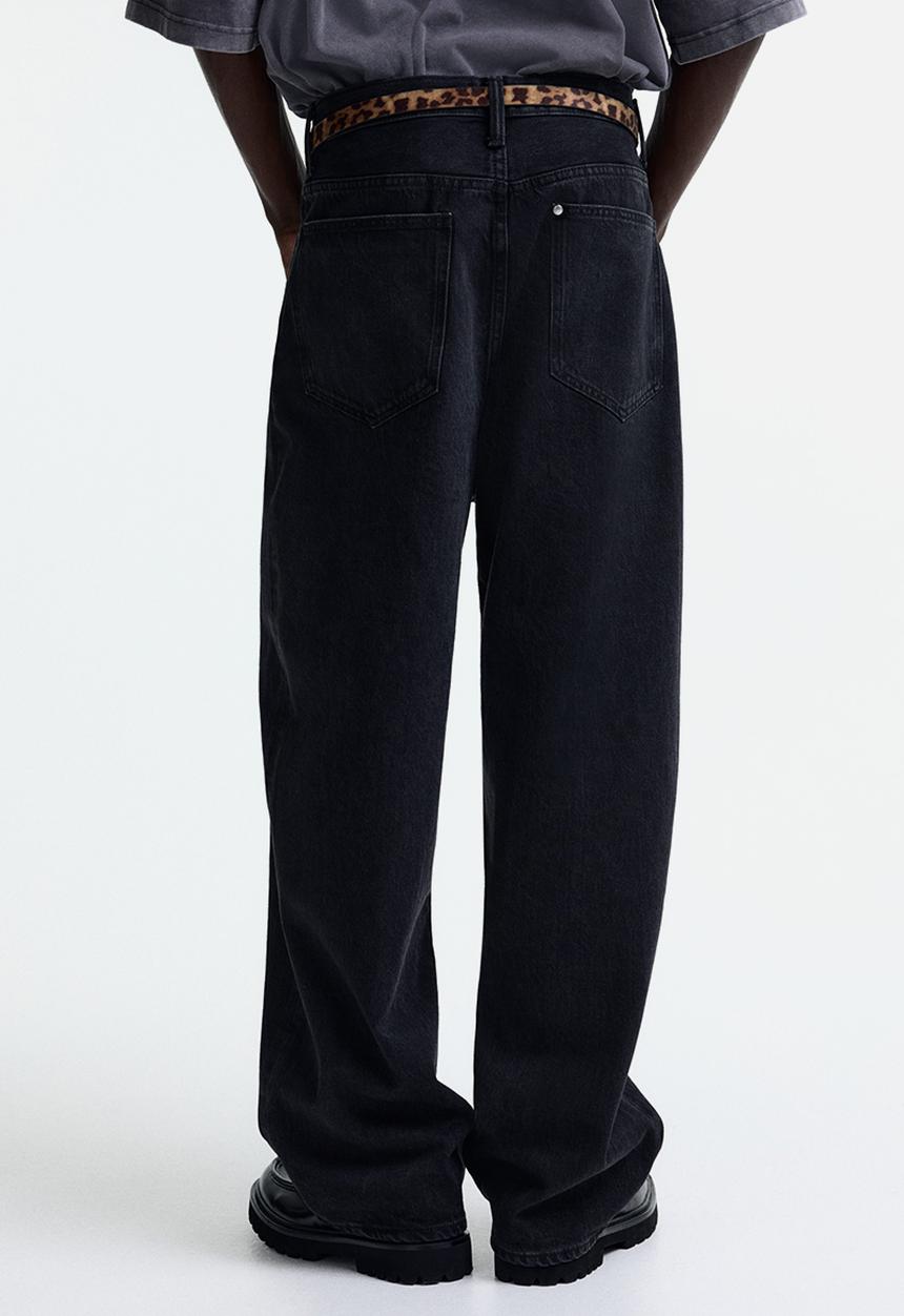 H&M - Baggy jeans - black
