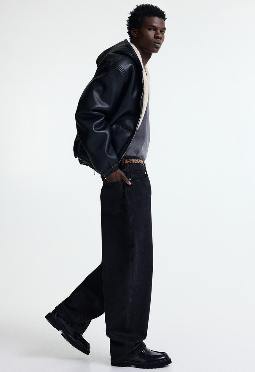 H&M - Baggy jeans - black