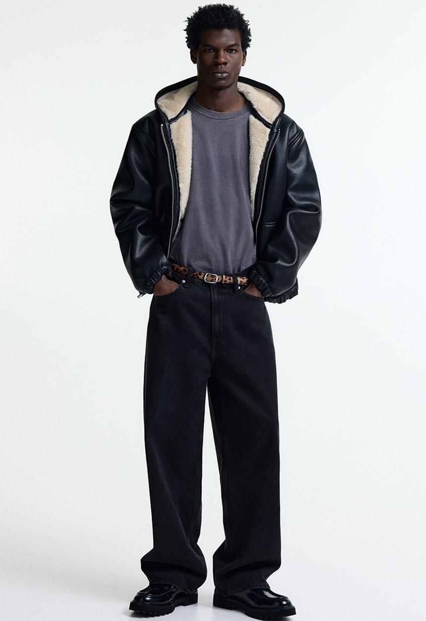 H&M - Baggy jeans - black