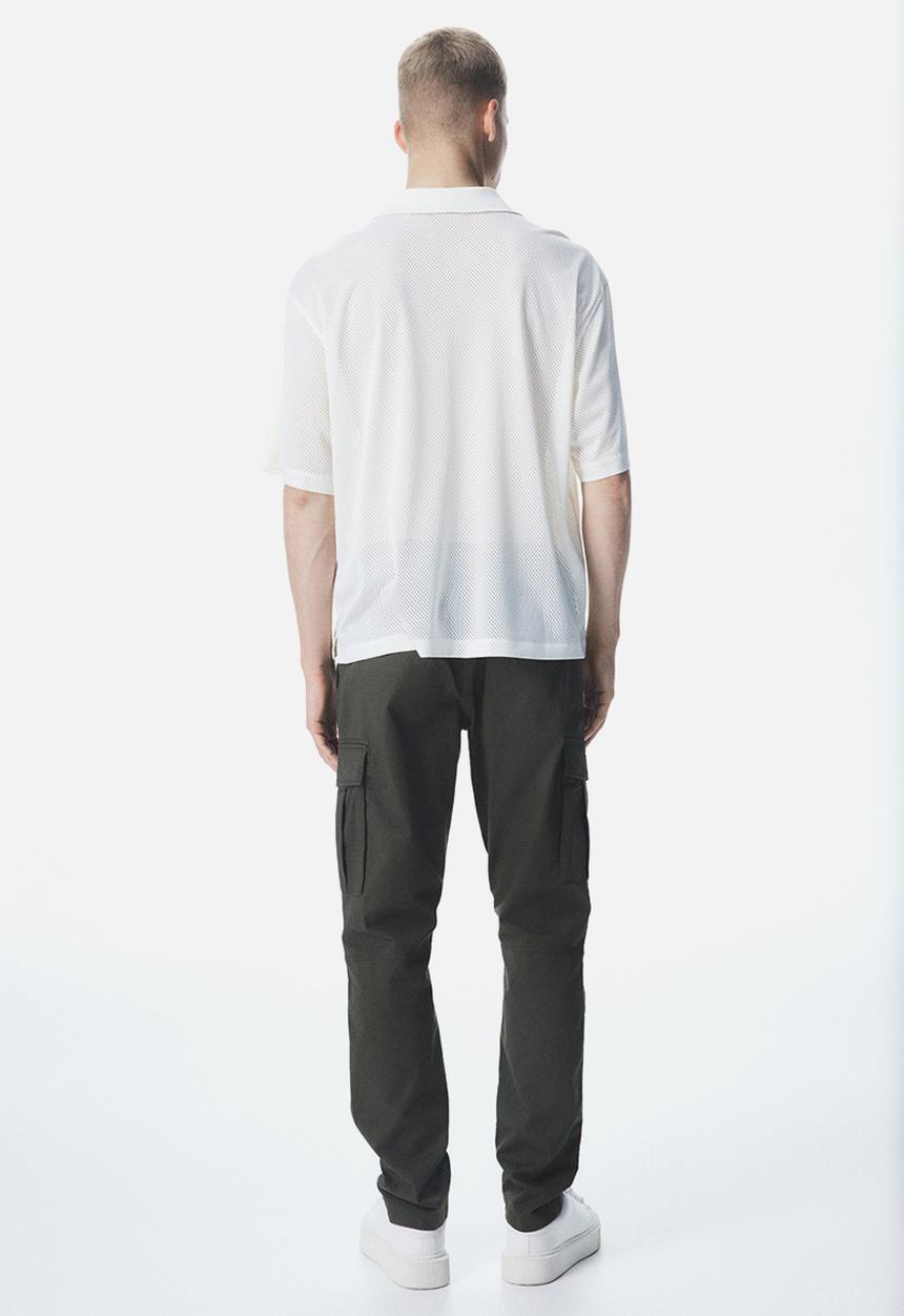 H&M - Slim fit cargo trousers - khaki green