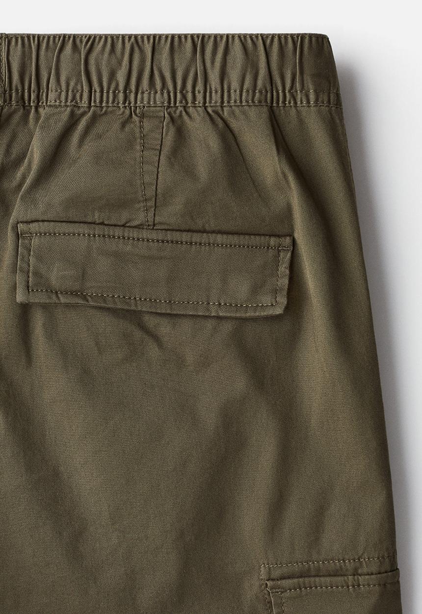 H&M - Slim fit cargo trousers - khaki green