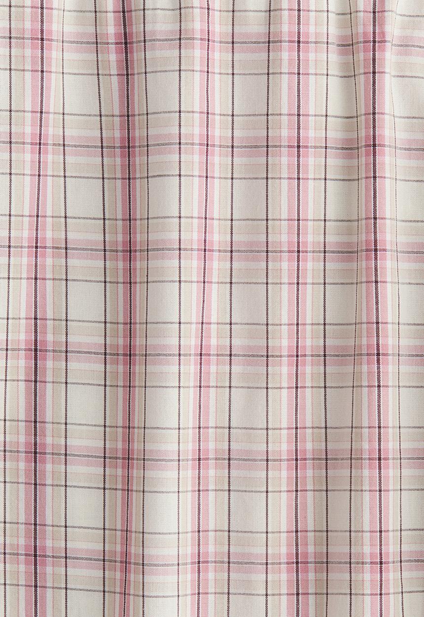 H&M - Relaxed fit poplin trousers - pink/checked