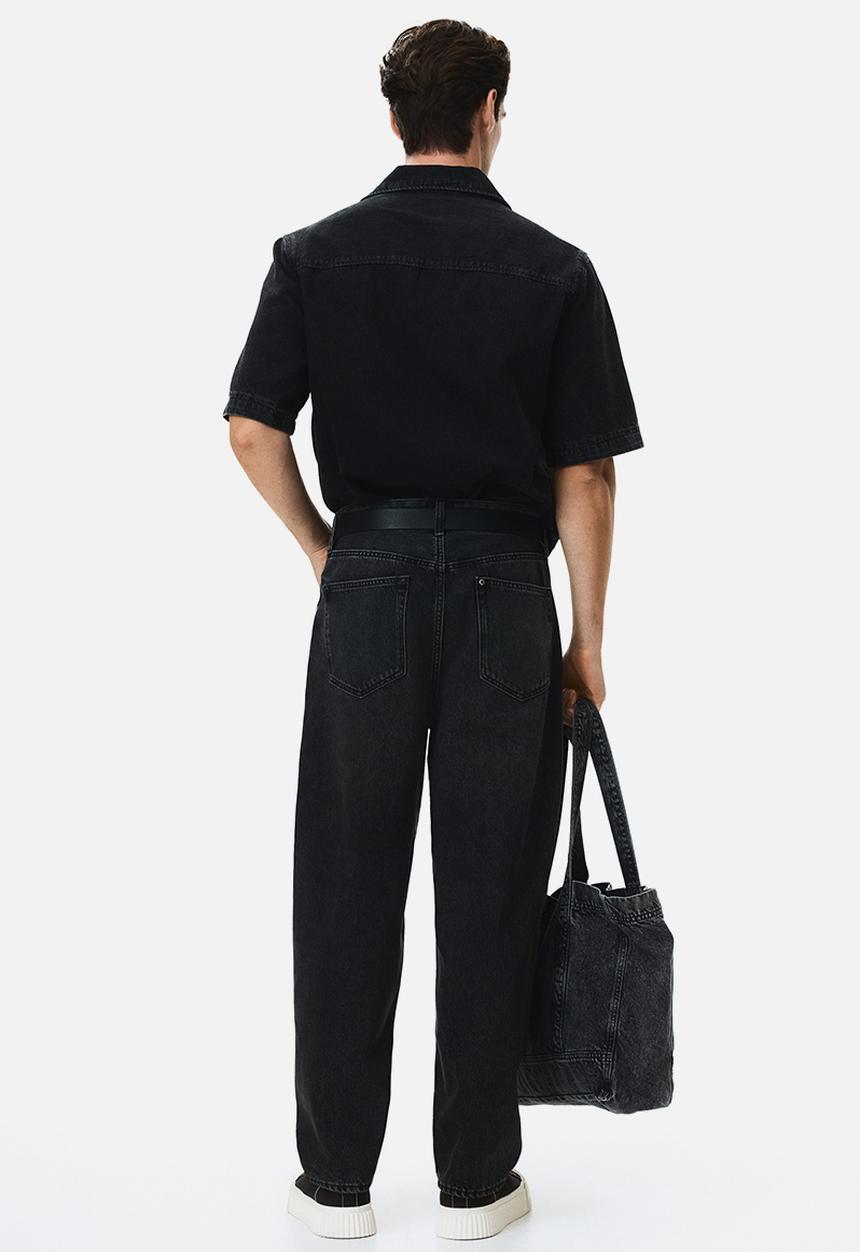 H&M - Barrel loose jeans - denim black